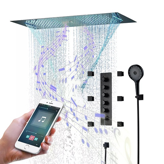 Sen tắm nhiệt độ âm tường màu đen DAELIM _ DL3090BL