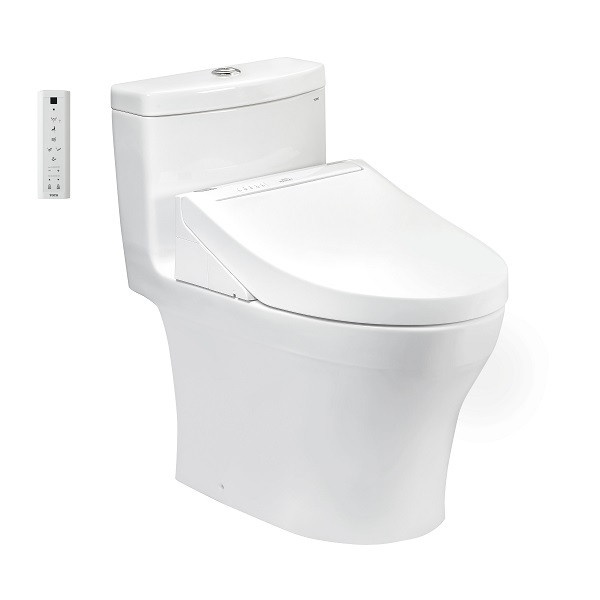Bàn cầu một khối TOTO MS889CDRW15 kèm nắp rửa điện tử WASHLET dòng C5