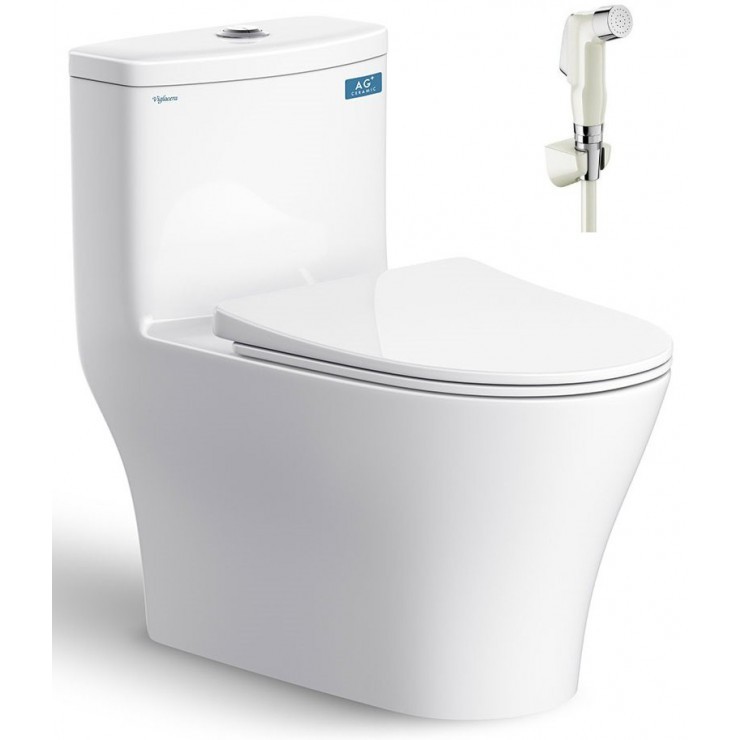 Bồn Cầu Viglacera V36 Nắp Êm + Vòi Xịt VG826